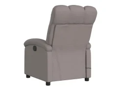 Poltrona de massagens reclinável tecido cinzento-acastanhado SHL526548* Clearance