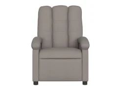 Poltrona de massagens reclinável tecido cinzento-acastanhado SHL526548* Clearance