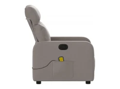 Poltrona de massagens reclinável tecido cinzento-acastanhado SHL616885* Outlet