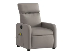 Poltrona de massagens reclinável tecido cinzento-acastanhado SHL616885* Outlet