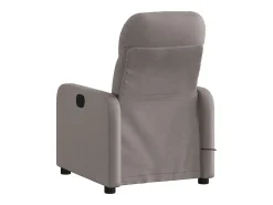 Poltrona de massagens reclinável tecido cinzento-acastanhado SHL113433* Hot