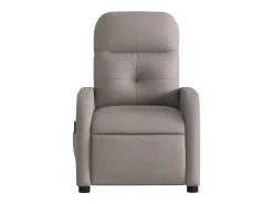 Poltrona de massagens reclinável tecido cinzento-acastanhado SHL113433* Hot