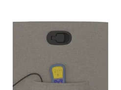 Poltrona de massagens reclinável tecido cinzento-acastanhado SHL661773* Outlet