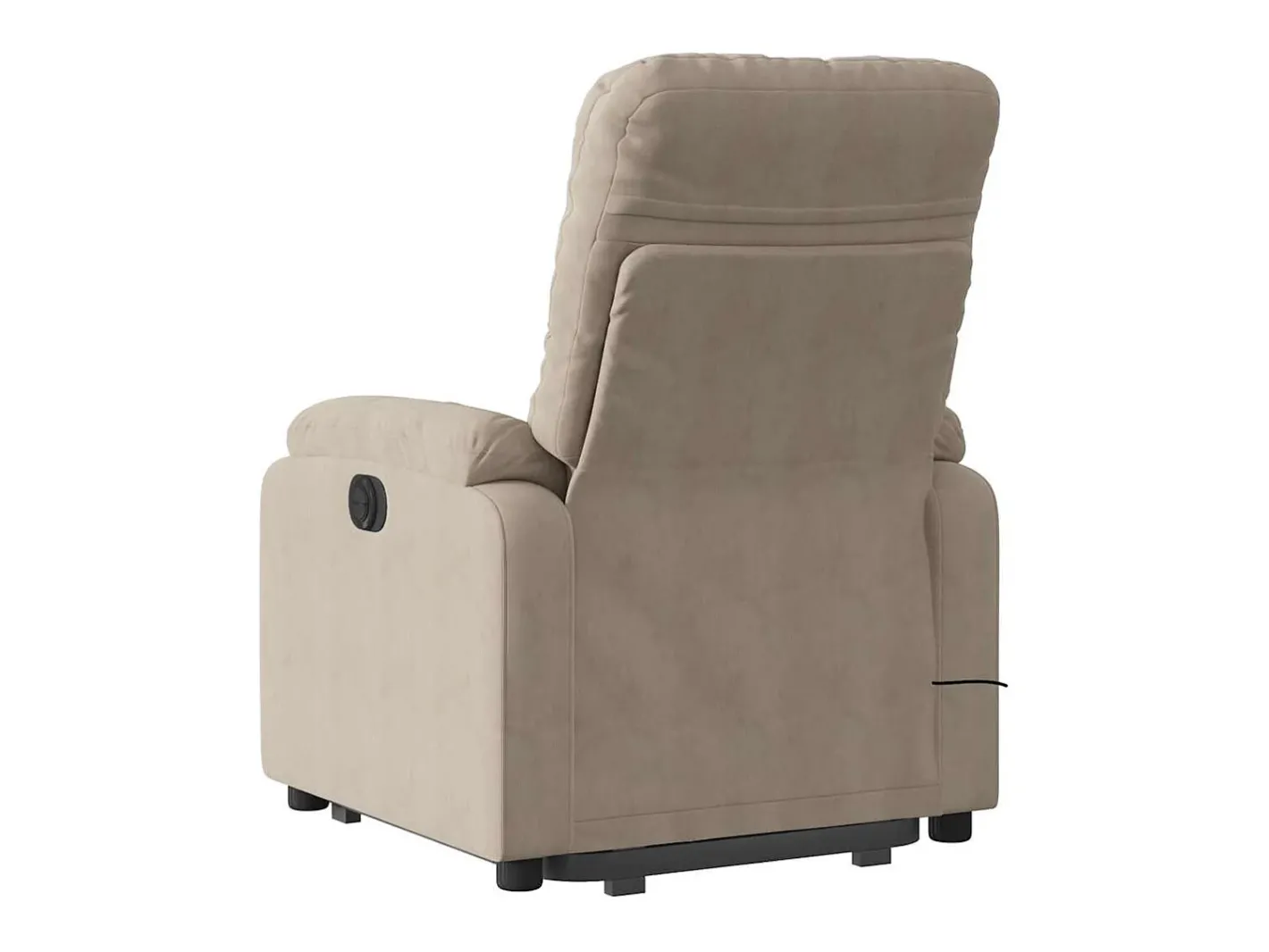 Poltrona de massagens reclinável microfibra cinza-acastanhado^vidaxl New