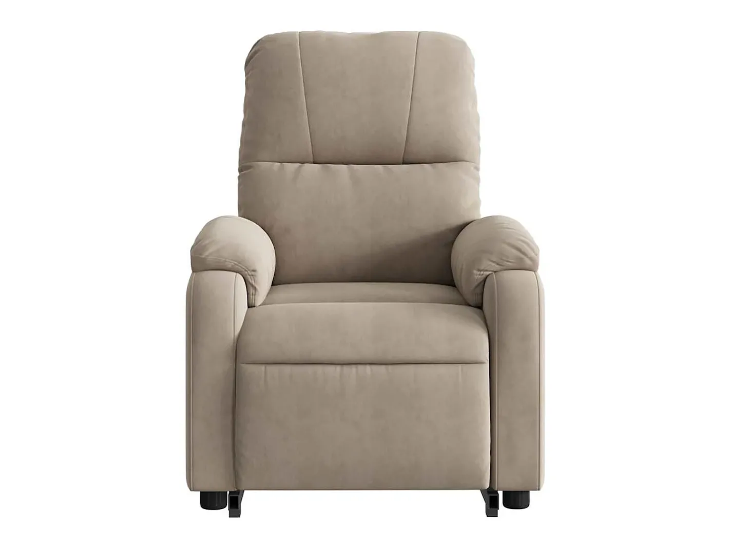 Poltrona de massagens reclinável microfibra cinza-acastanhado^vidaxl New