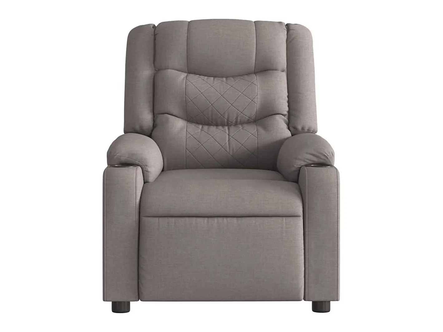 New Poltrona de massagens reclinável tecido cinzento-acastanhado SHL463547 Poltrona