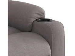 New Poltrona de massagens reclinável tecido cinzento-acastanhado SHL463547 Poltrona