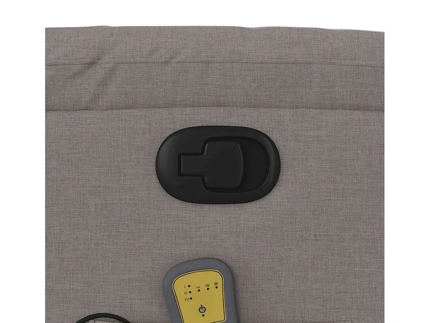 New Poltrona de massagens reclinável tecido cinzento-acastanhado SHL463547 Poltrona