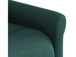 vidaxl Poltrona*Poltrona de massagens reclinável tecido -escuro Verde