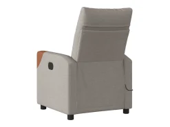 Poltrona de massagens reclinável tecido cinzento-acastanhado SHL773796^ Online