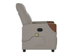 Poltrona de massagens reclinável tecido cinzento-acastanhado SHL773796^ Online