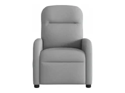 vidaxl Poltrona*Poltrona de massagens reclinável elétrica tecido -claro Cinzento