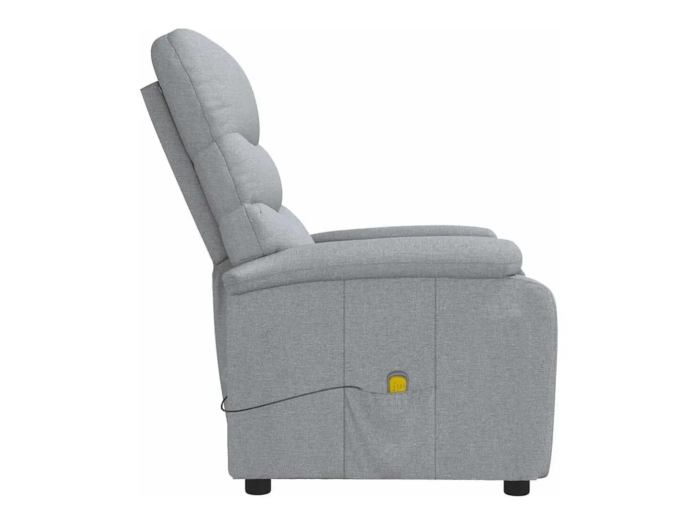 vidaxl Poltrona*Poltrona de massagens tecido -claro Cinzento