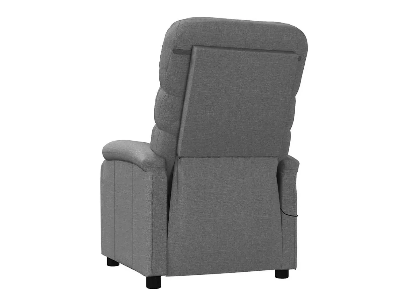 vidaxl Poltrona*Poltrona de massagens tecido -escuro Cinzento