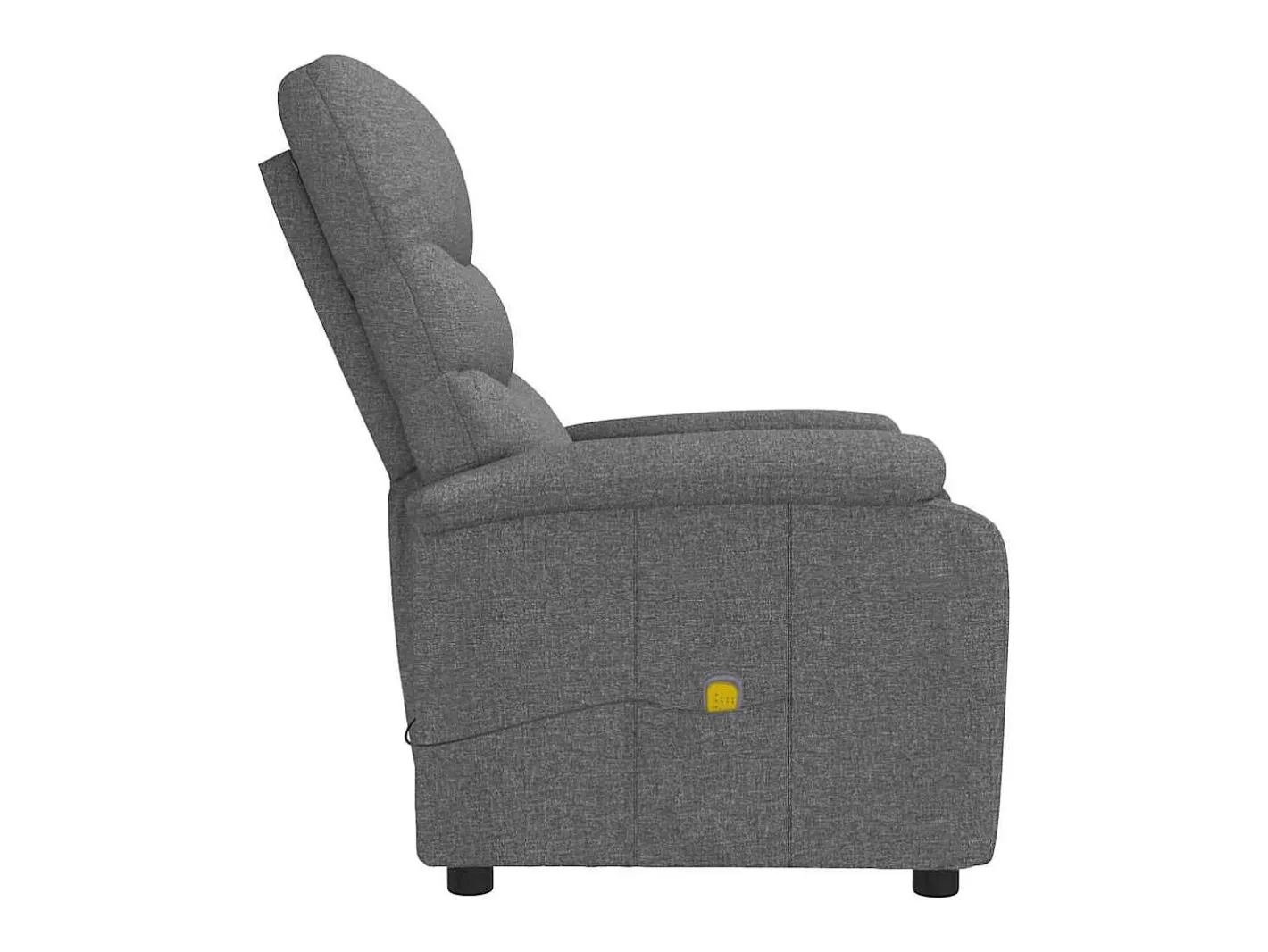 vidaxl Poltrona*Poltrona de massagens tecido -escuro Cinzento