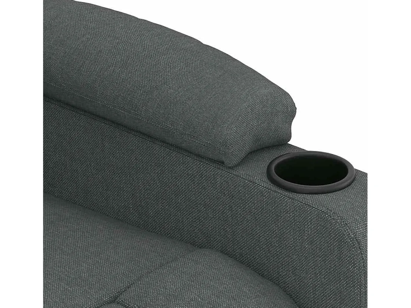 vidaxl Poltrona*Poltrona de massagens tecido -escuro Cinzento