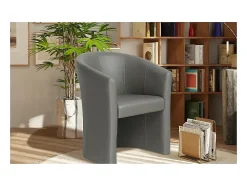 Best Poltrona de sala confortável em tecido taupe. Coleção KYOTO Poltrona