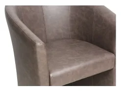 Best Poltrona de sala de estar confortável marrom escuro. Coleção KYOTO Poltrona