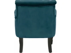 Poltrona decorativa em veludo de petróleo*Loft24 New