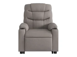 Poltrona elevatória de massagens tecido cinzento-acastanhado SHL374764* Best