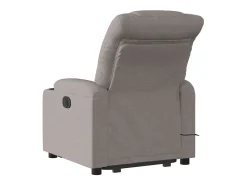 Poltrona elevatória de massagens tecido cinzento-acastanhado SHL374764* Best