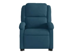 vidaxl Poltrona*Poltrona elevatória de massagens veludo Azul