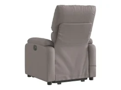 Poltrona elevatória de massagens tecido cinzento-acastanhado SHL111412^ New