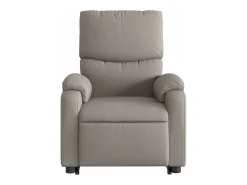 Poltrona elevatória de massagens tecido cinzento-acastanhado SHL111412^ New