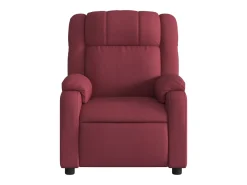 vidaxl Poltrona*Poltrona elétrica reclinável tecido tinto Vermelho