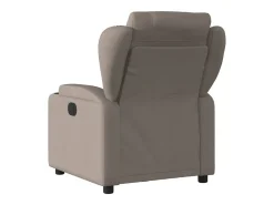 Poltrona elétrica reclinável tecido cinzento-acastanhado*vidaxl New