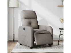 Poltrona elétrica reclinável tecido cinzento-acastanhado SHL849398^ Discount