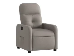 Poltrona elétrica reclinável tecido cinzento-acastanhado SHL849398^ Discount