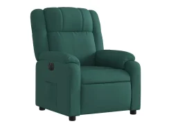 vidaxl Poltrona*Poltrona elétrica reclinável tecido -escuro Verde