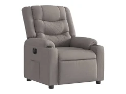 Clearance Poltrona elétrica reclinável tecido cinzento-acastanhado SHL83697 Poltrona