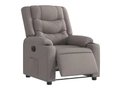 Clearance Poltrona elétrica reclinável tecido cinzento-acastanhado SHL83697 Poltrona