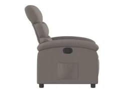 Clearance Poltrona elétrica reclinável tecido cinzento-acastanhado SHL373676 Poltrona