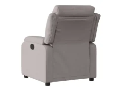 Poltrona elétrica reclinável tecido cinzento-acastanhado^vidaxl Discount