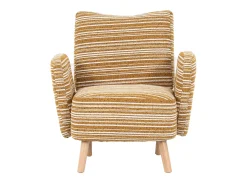 Hauss Spole Poltrona*Poltrona em tecido bouclé - Pés em madeira Amarelo mostarda