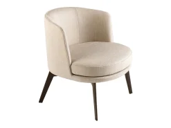 Angel Cerda Poltrona*Poltrona em tecido creme 5108 Branco