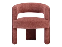 Vente-unique Poltrona*Poltrona em tecido texturizado cor - FONTANOVA Terracota