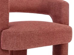 Vente-unique Poltrona*Poltrona em tecido texturizado cor - FONTANOVA Terracota