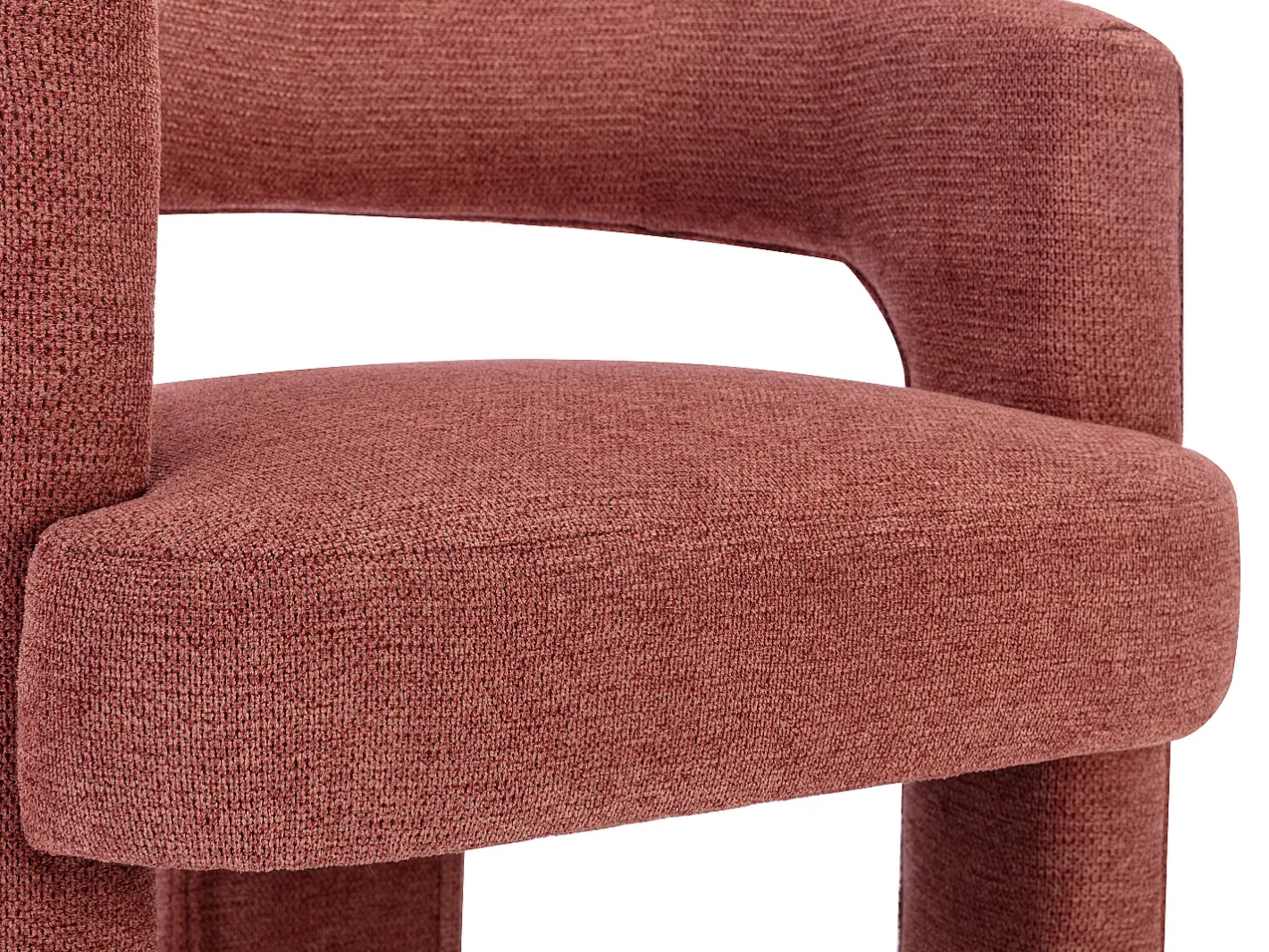 Vente-unique Poltrona*Poltrona em tecido texturizado cor - FONTANOVA Terracota