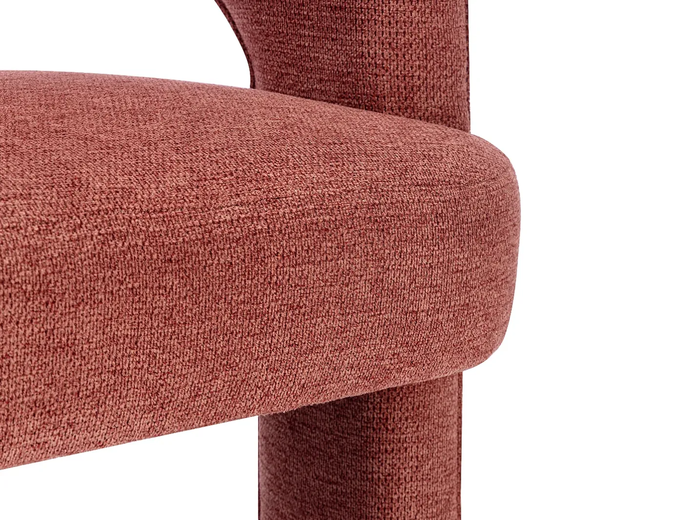 Vente-unique Poltrona*Poltrona em tecido texturizado cor - FONTANOVA Terracota