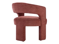 Vente-unique Poltrona*Poltrona em tecido texturizado cor - FONTANOVA Terracota