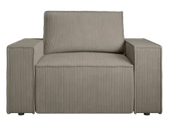 Hot Poltrona em veludo canelado de estilo design AMELIA Poltrona