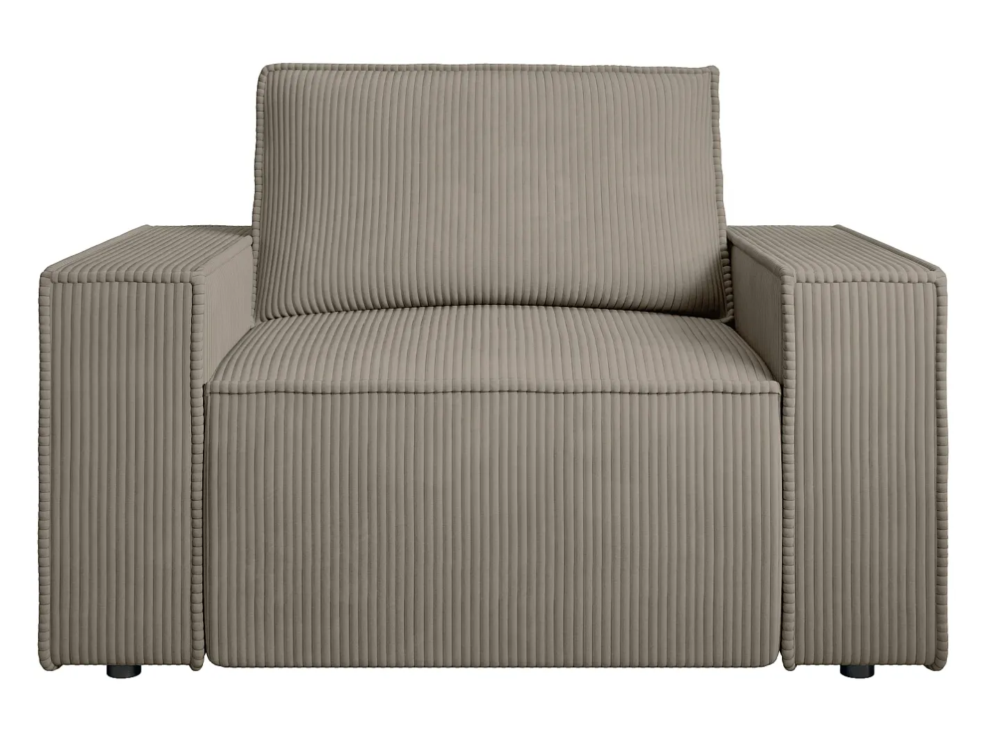 Hot Poltrona em veludo canelado de estilo design AMELIA Poltrona