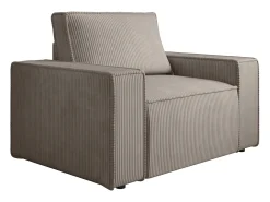 Hot Poltrona em veludo canelado de estilo design AMELIA Poltrona
