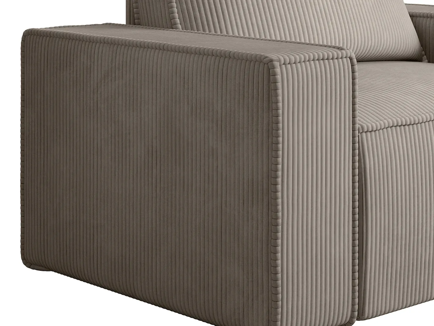 Hot Poltrona em veludo canelado de estilo design AMELIA Poltrona