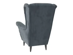 vidaxl Poltrona*Poltrona em veludo -escuro Cinzento