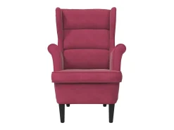 vidaxl Poltrona*Poltrona em veludo tinto Vermelho